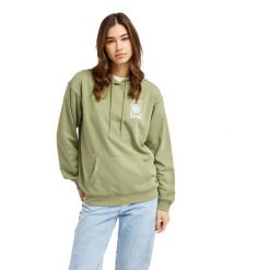 Bluza z kapturem damska SURF STOKED TERRY VINT. Zielone bluzy z kapturem damskie Roxy, m, z bawełny. Za 239.99 zł.