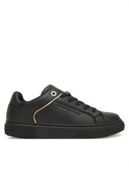 Tommy Hilfiger Sneakersy T3A9-33982-1355 Czarny. Czarne buty sportowe dziewczęce Tommy Hilfiger, bez wzorów, ze skóry, bez zapięcia. Za 349.99 zł.
