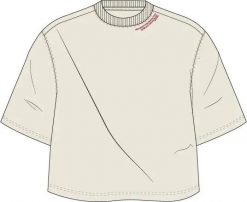 Bjorn_borg JESSIE JAZZ OVERSIZED CROPPED T-SHIRT BIRCH. Białe t-shirty damskie Björn Borg, xs, bez wzorów, bez kołnierzyka. Za 249.50 zł.