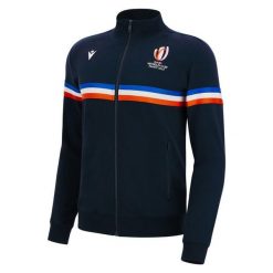 Bluza z pełnym zamkiem błyskawicznym Macron RWC France. Białe spodnie dresowe damskie Macron, bez wzorów, z dresówki. Za 332.00 zł.
