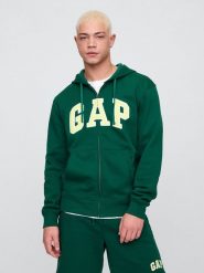 GAP Bluza w kolorze zielonym rozmiar: M. Zielone bluzy z kapturem męskie GAP, m. Za 118.56 zł.