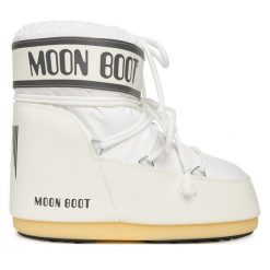Śniegowce Moon Boot. Białe buty zimowe męskie Moon Boot, z nylonu, bez zapięcia. Za 759.99 zł.