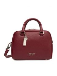 Nine West Torebka CEO-Brooklyn-Bliss-LX10159 Bordowy. Czerwone torebki klasyczne damskie Nine West, bez wzorów, z materiału, bez dodatków. Za 369.99 zł.