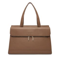 Torebka Nine West. Brązowe torebki klasyczne damskie Nine West, bez wzorów, bez dodatków. Za 369.99 zł.