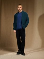 Perfect Cashmere Kaszmirowy kardigan "Leo" w kolorze granatowym rozmiar: XXL. Niebieskie kardigany męskie Perfect Cashmere, xxl, bez wzorów, z kaszmiru, bez kołnierzyka. Za 665.99 zł.