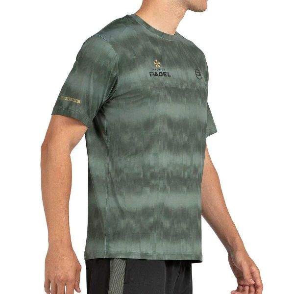 T-shirt Bullpadel Pasco. Zielone t-shirty damskie bullpadel, m, bez wzorów, bez kołnierzyka. Za 220.00 zł.