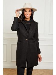 L'armoire de Suzette Płaszcz przejściowy w kolorze czarnym rozmiar: 42. Czarne płaszcze damskie L'armoire de Suzette, l, bez wzorów, klasyczne. Za 214.45 zł.