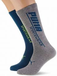 Skarpety Męskie Puma Seasonal Sportwear Skarpety Zielone 43-46. Niebieskie skarpetki męskie Puma, bez wzorów, z bawełny. Za 110.99 zł.