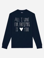 WOOOP Bluza "All I want for Christmas is You" w kolorze granatowym rozmiar: S. Niebieskie bluzy bez kaptura damskie Wooop, s. Za 101.70 zł.