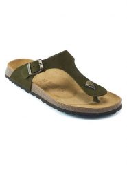 Mandel Skórzane japonki w kolorze khaki rozmiar: 45. Brązowe klapki i japonki męskie Mandel. Za 130.99 zł.