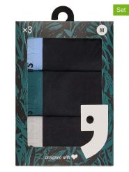 Happy Shorts Bokserki (3 pary) w kolorze czarnym rozmiar: XL. Czarne bokserki męskie Happy Shorts, bez wzorów. Za 41.59 zł.