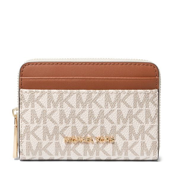 Portfel MICHAEL Michael Kors. Brązowe portfele damskie MICHAEL Michael Kors, bez wzorów. Za 366.99 zł.