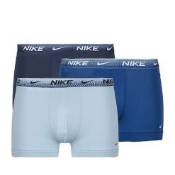 Slipy Boxerki Nike Trunk 3Pk Dorośli. Niebieskie slipki męskie Nike, bez wzorów, z materiału. Za 198.50 zł.