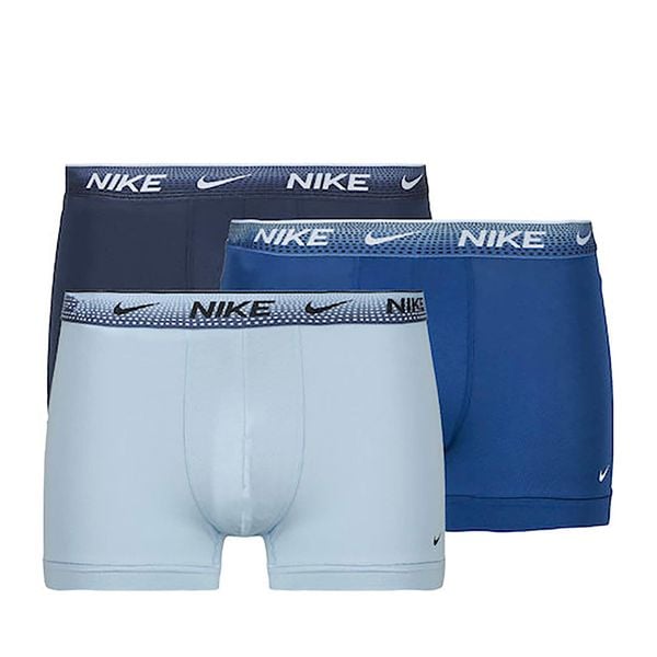 Slipy Boxerki Nike Trunk 3Pk Dorośli. Niebieskie slipki męskie Nike, bez wzorów, z materiału. Za 198.50 zł.