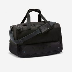 Second Life - Torba sportowa Kipsta Hardcase 45 L - Stan Doskonały. Czarne torby męskie na ramię KIPSTA, bez wzorów, z materiału, na ramię, duże. Za 75.99 zł.