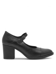 Lasocki Półbuty WI23-RUTH-13 Czarny. Czarne półbuty damskie Lasocki, bez wzorów, ze skóry, bez obcasa, na obcasie. Za 199.99 zł.