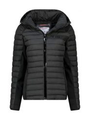 Geographical Norway Kurtka pikowana "Aretha" w kolorze czarnym rozmiar: S. Czarne kurtki damskie Geographical Norway, s, bez wzorów, bez kaptura. Za 222.94 zł.