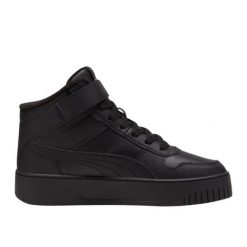 Buty Puma Carina Street Mid Wtr 398050 01 czarne. Czarne buty sportowe na co dzień damskie bez wzorów, z gumy. Za 426.42 zł.