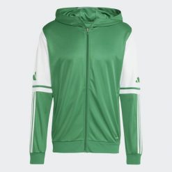 Bluza dresowa z kapturem adidas Squadra25. Białe bluzy z kapturem męskie Adidas, z dresówki. Za 153.99 zł.