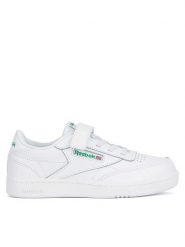Reebok Sneakersy Club C 1V 100010357 Biały. Białe buty sportowe chłopięce Reebok, bez wzorów, ze skóry, bez zapięcia. Za 159.00 zł.
