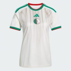 Koszulka domowa Algeria 26. Białe bluzki sportowe damskie Adidas, xl, z materiału, bez kołnierzyka, bez ramiączek. Za 439.00 zł.