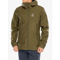 Kurtka z membraną męska Haglofs Kaise GTX Jacket. Zielone kurtki męskie Haglöfs, m, bez wzorów, sportowe, bez kaptura. Za 832.99 zł.