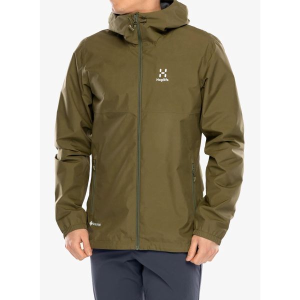 Kurtka z membraną męska Haglofs Kaise GTX Jacket. Zielone kurtki męskie Haglöfs, m, bez wzorów, sportowe, bez kaptura. Za 823.99 zł.