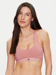 Tommy Hilfiger Biustonosz top UW0UW04143 Różowy. Czerwone biustonosze Tommy Hilfiger, xs, bez wzorów, z bawełny, bez kołnierzyka. Za 89.99 zł.