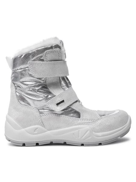 Primigi Śniegowce 6882500 D GORE-TEX Srebrny. Szare kozaki dziewczęce Primigi, bez wzorów, z gore-texu, bez obcasa. Za 269.99 zł.