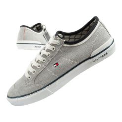 Buty sportowe trampki do chodzenia męskie Tommy Hilfiger. Niebieskie trampki i tenisówki męskie Tommy Hilfiger, bez wzorów, bez zapięcia. Za 169.00 zł.