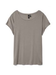 Vero Moda Koszulka w kolorze szarym rozmiar: M. Szare bluzki damskie Vero Moda, m, bez wzorów, bez kołnierzyka, bez ramiączek. Za 61.31 zł.