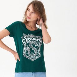 Koszulka Harry Potter - Turkusowy. Niebieskie t-shirty damskie House, l, bez wzorów, bez kołnierzyka. Za 39.99 zł.