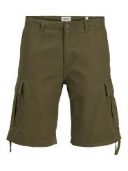 Jack & Jones Bojówki w kolorze khaki rozmiar: S. Brązowe szorty męskie Jack & Jones, bez wzorów, z bawełny. Za 61.60 zł.