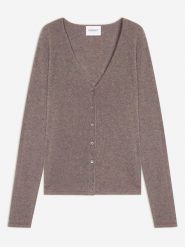 Perfect Cashmere Kaszmirowy kardigan "Paige" w kolorze szarobrązowym rozmiar: S. Brązowe kardigany damskie Perfect Cashmere, s, bez wzorów, z kaszmiru. Za 347.99 zł.