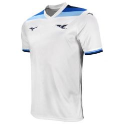 Koszulka Lazio Rzym 125 ans. Białe t-shirty sportowe męskie Mizuno, l, z materiału, bez ramiączek, na fitness i siłownię. Za 438.00 zł.
