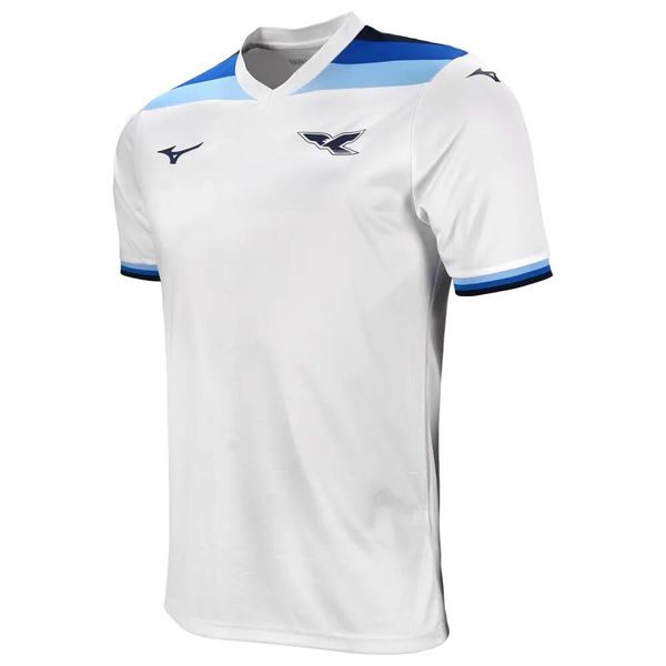 Koszulka Lazio Rzym 125 ans. Białe t-shirty sportowe męskie Mizuno, s, z materiału, bez ramiączek, na fitness i siłownię. Za 333.75 zł.