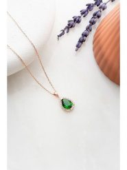 Lodie Silver Srebrny naszyjnik z zawieszką - dł. 42 cm rozmiar: onesize. Zielone naszyjniki damskie Lodie Silver, srebrne. Za 73.99 zł.