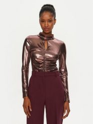 Artigli Bluzka ACMA000702 Różowy Regular Fit. Czerwone bluzki damskie Artigli, m, bez wzorów, z syntetyku, bez ramiączek. Za 129.99 zł.