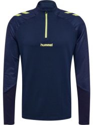 Bluza treningowa zapinana do połowy Hummel Blaze 2.0. Niebieskie bluzy bez kaptura męskie HUMMEL, m, z poliesteru. Za 240.50 zł.