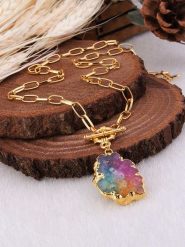 Pierres delicates Pozłacany naszyjnik z zawieszką - dł. 50 cm rozmiar: onesize. Żółte naszyjniki damskie Pierres delicates, pozłacane. Za 113.10 zł.