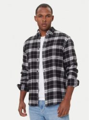Tommy Jeans Koszula DM0DM22024 Czarny Regular Fit. Czarne koszule męskie Tommy Jeans, m, bez wzorów, z bawełny, bez kołnierzyka, bez ramiączek. Za 369.99 zł.