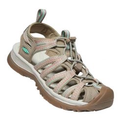 Sandały trekkingowe damskie KEEN Whisper. Brązowe obuwie trekkingowe damskie Keen, bez wzorów, bez obcasa. W wyprzedaży za 329.00 zł.