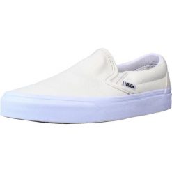 Buty VANS UA CLASSIC SLIP-ON Biały. Białe trampki i tenisówki damskie Vans, bez wzorów, z tkaniny. Za 343.99 zł.
