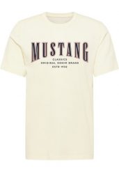 Męski T-Shirt Mustang Style Alex Egret 1017335 2000. T-shirty męskie Mustang, m, bez wzorów, bez kołnierzyka. Za 69.99 zł.