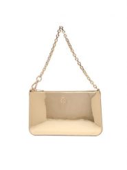 Tommy Hilfiger Torebka Th Icon Chain Shoulder Pouch Met AW0AW18219 Złoty. Żółte torebki wieczorowe Tommy Hilfiger, bez wzorów, ze skóry, wizytowe, bez kołnierzyka, bez ramiączek. Za 309.99 zł.