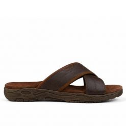 Klapki męskie Wrangler TRIPP SLIDER MEN LOW. Brązowe klapki i japonki męskie Wrangler, z materiału. Za 159.00 zł.