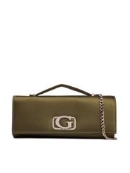 Guess Torebka Zalina Mini HWSG93 50720 Zielony. Zielone torebki klasyczne damskie Guess, z aplikacjami, z materiału, wizytowe, bez kołnierzyka, bez ramiączek. Za 579.99 zł.