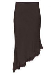 ONLY Spódnica midi Faraya 15380116 Brązowy ciemny Slim Fit. Brązowe spódniczki damskie Only, m, bez wzorów, z syntetyku, midi. Za 149.99 zł.