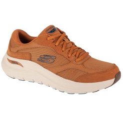 Buty sportowe Sneakersy męskie Skechers Arch Fit 2.0 - The Keep. Brązowe buty sportowe na co dzień męskie Skechers, bez zapięcia, trekkingowe. Za 379.99 zł.