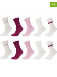 S.Oliver Skarpety (10 par) w kolorze biało-różowo-ciemnoczerwonym rozmiar: 35-38. Białe skarpetki męskie S.Oliver, bez wzorów, z materiału. Za 61.02 zł.